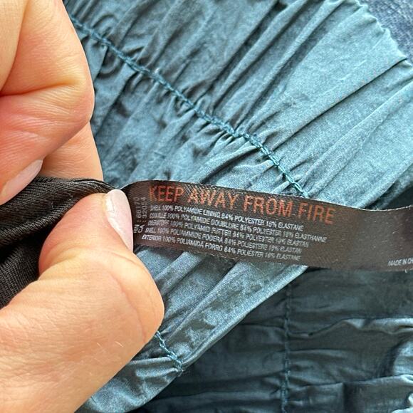 Free People Movement Way Home High Waist Shorts Blue M - Picture 9 of 11